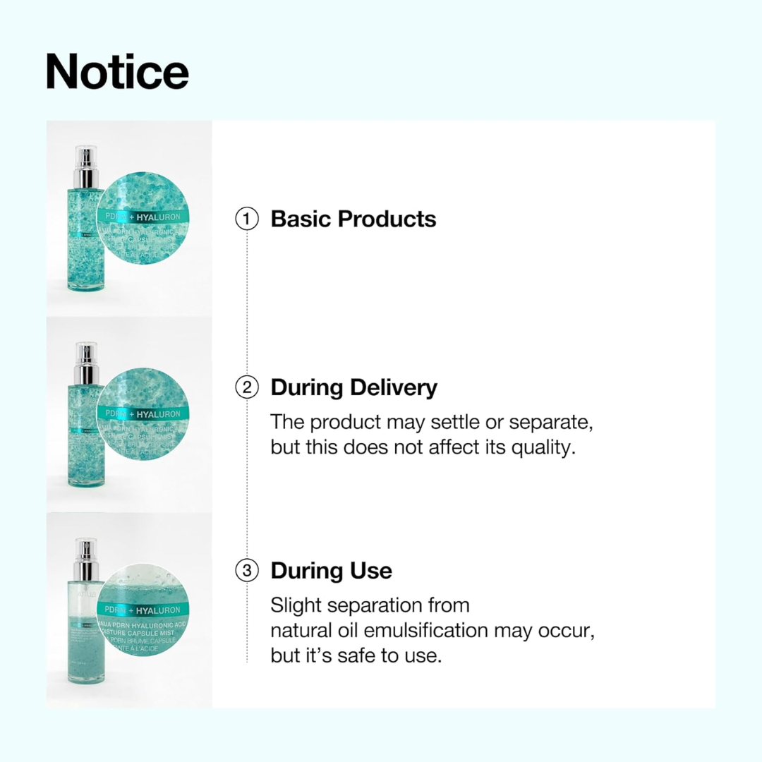 Anua PDRN 100 Hyaluronic Acid Hydrating Capsule Mist | Deep Moisture + Youthful Glow, Plumping & Glass Skin Mist