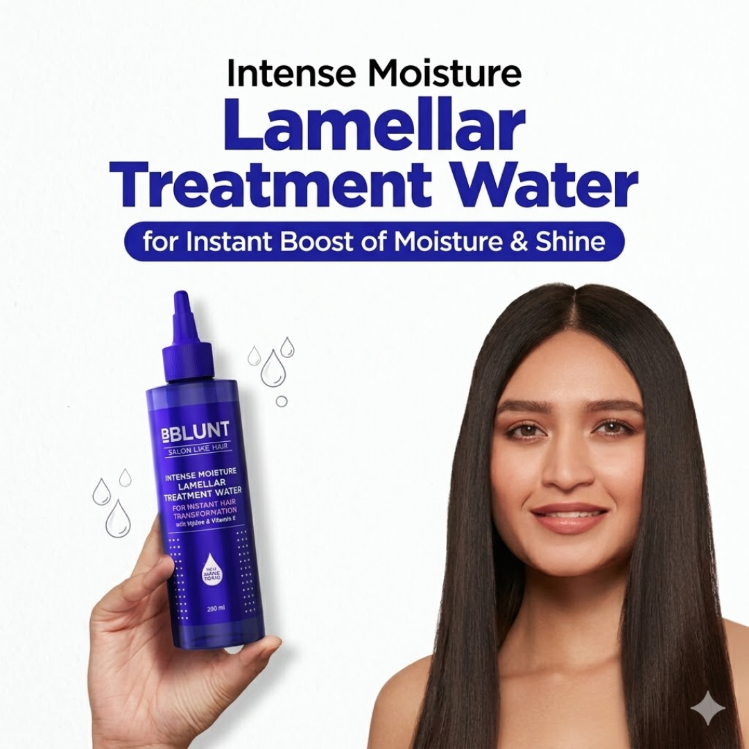 BBlunt Intense Moisture Lamellar Treatment Water | Instant Frizz Control, Smooth & Shiny Hair with Jojoba Oil & Vitamin E
