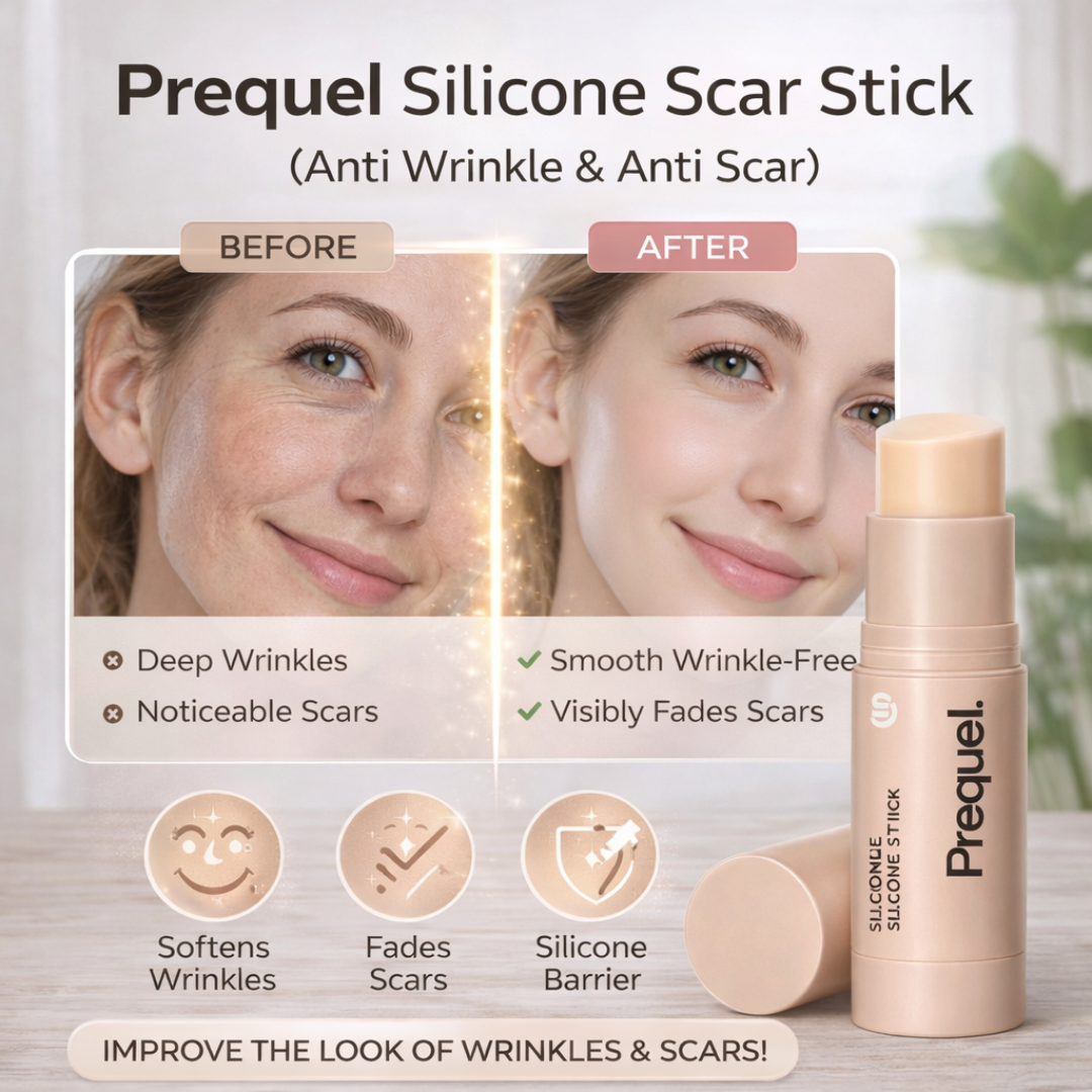 Prequel Scar Solutions Silicone Scar Stick | 60% Silicone + Onion Bulb Ferment + Centella Asiatica | Reduces Scar Thickness, Redness & Improves Texture