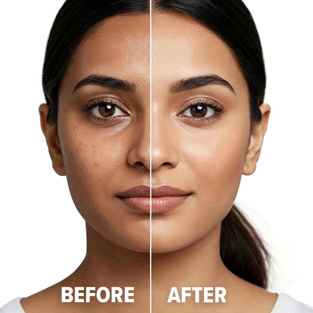 Makeup Revolution Ultimate Glow Bundle: Skin Silk Serum Foundation & Multi Glow Balm | Hydrating & Radiant Skin Duo