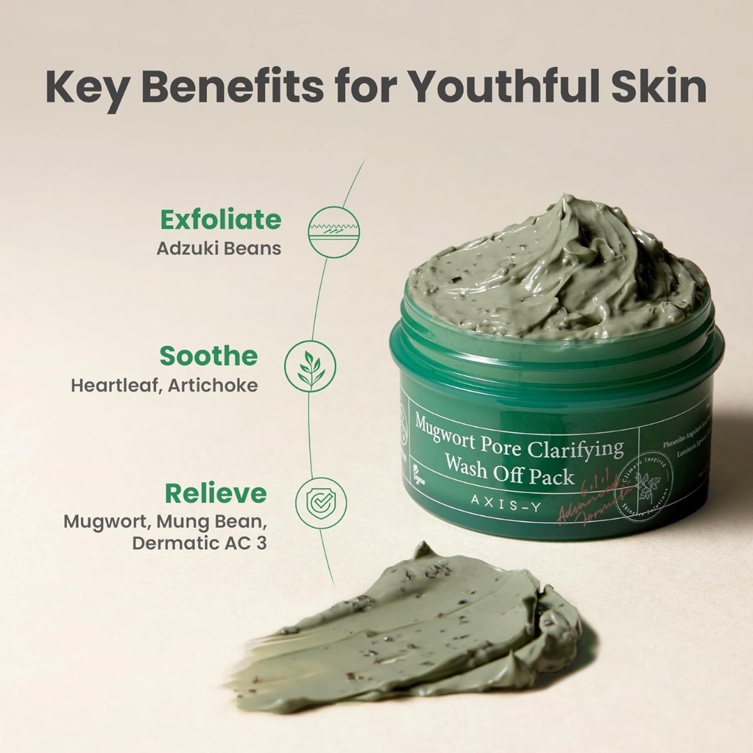 Axis-y Pore Clarifying & Acne treatment Mask | Gently clean pores & remove ance | bright & clean skin
