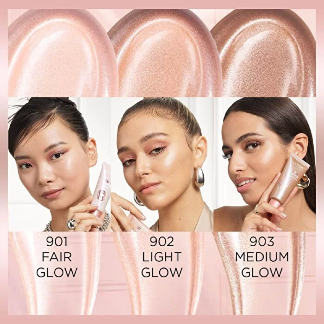 L'Oreal 3-in-1 Glow Perfecter – Moisturizer + Highlight + Natural Glow
