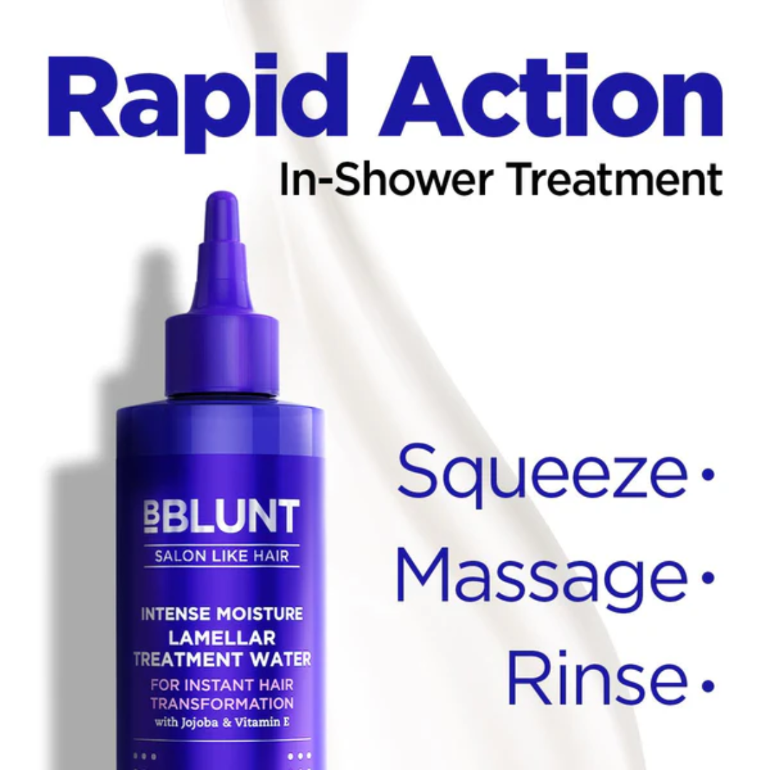 BBlunt Intense Moisture Lamellar Treatment Water | Instant Frizz Control, Smooth & Shiny Hair with Jojoba Oil & Vitamin E