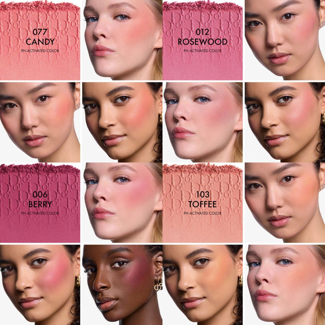 Dior Rosy Glow Luxe – pH-Activated Color Stick Collection | Dewy Glow, 12-Hour Wear & Hydrating Cheek & Lip Balm